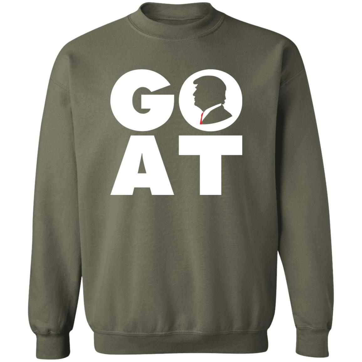 GOAT Trump MAGA Patriot Crewneck Sweatshirt