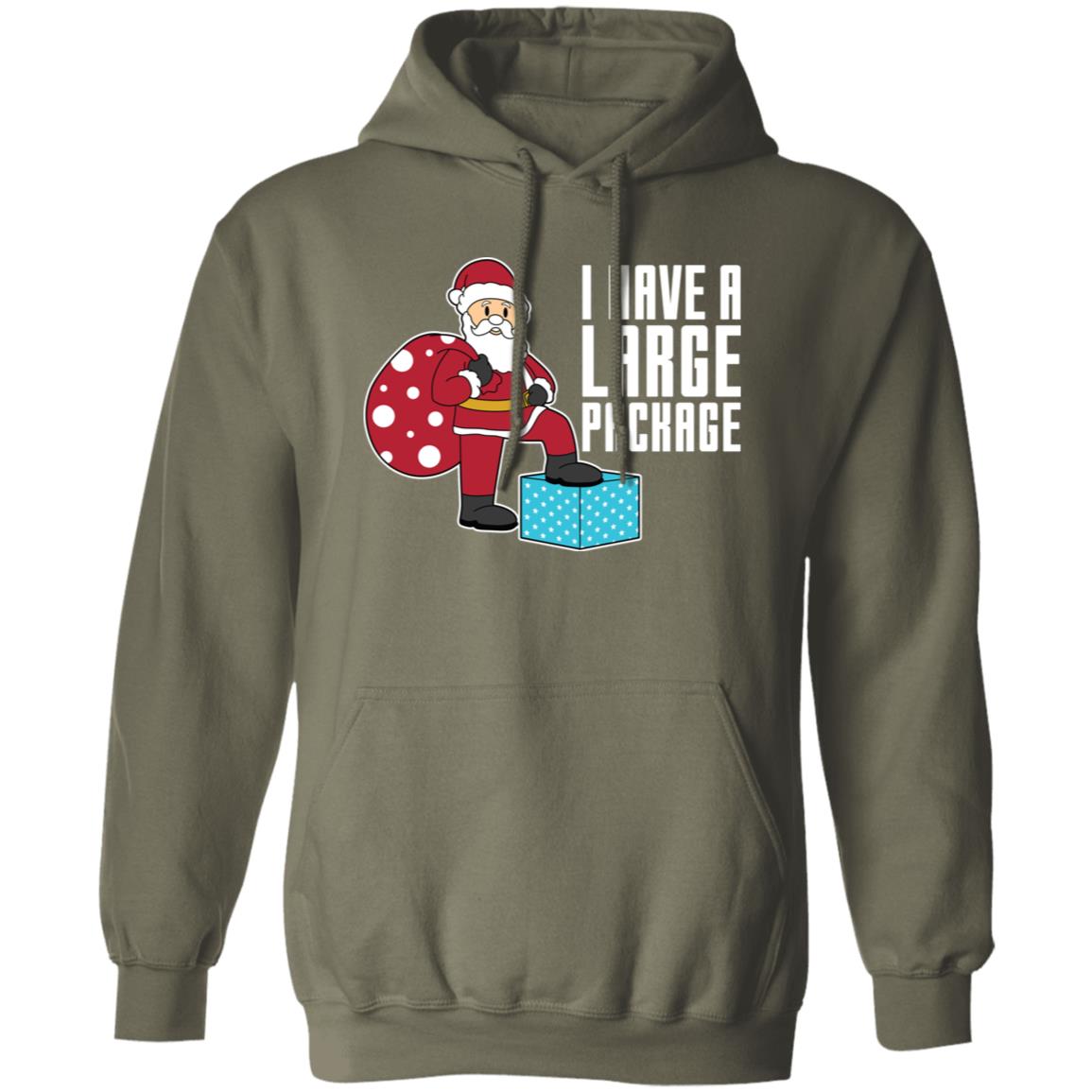 I Have A Large Package Funny Santa Christmas Pullover Hoodie