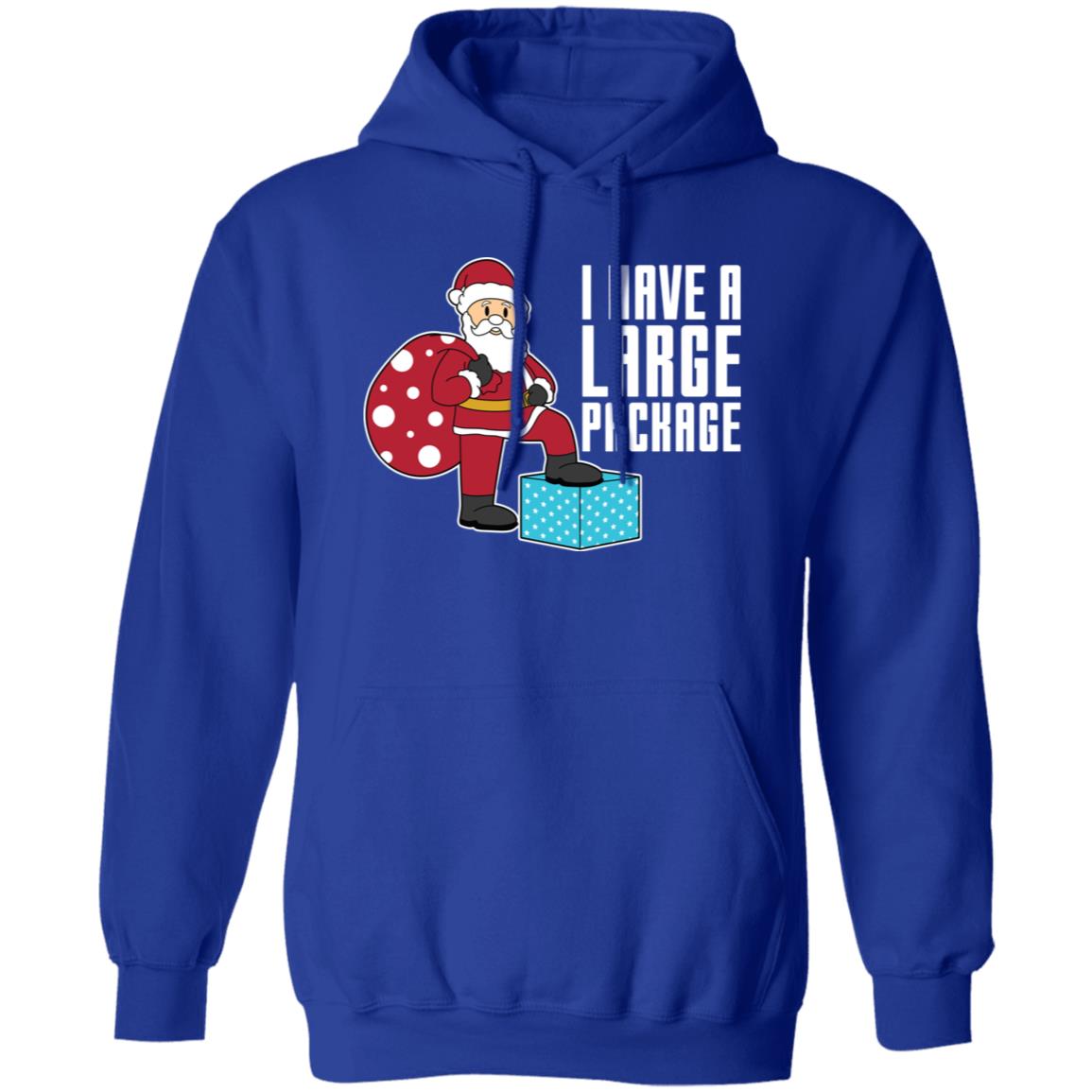I Have A Large Package Funny Santa Christmas Pullover Hoodie