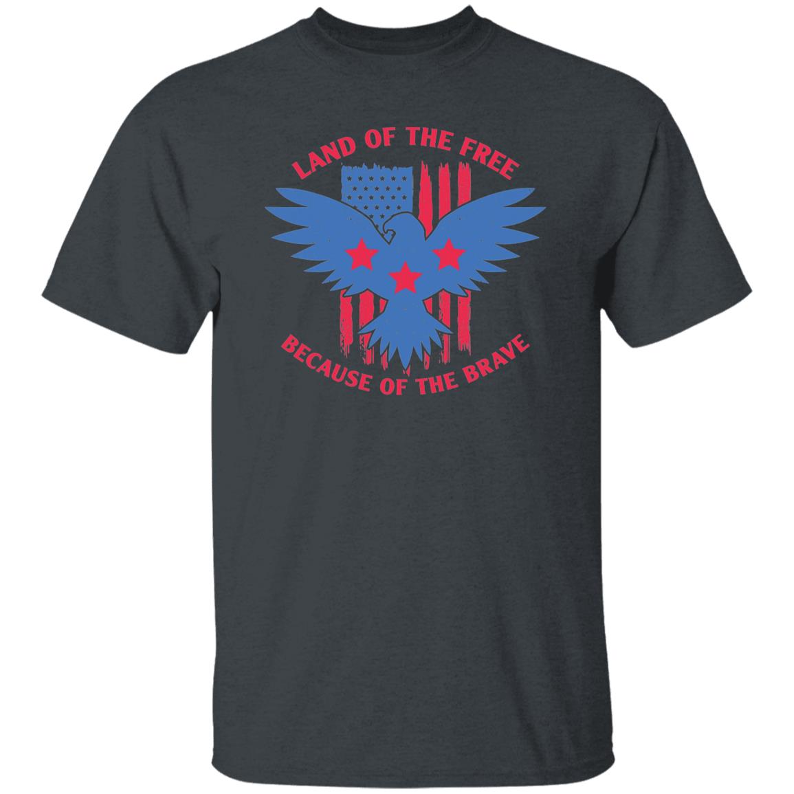 Land of the Free Because of the Brave USA Patriot T-Shirt