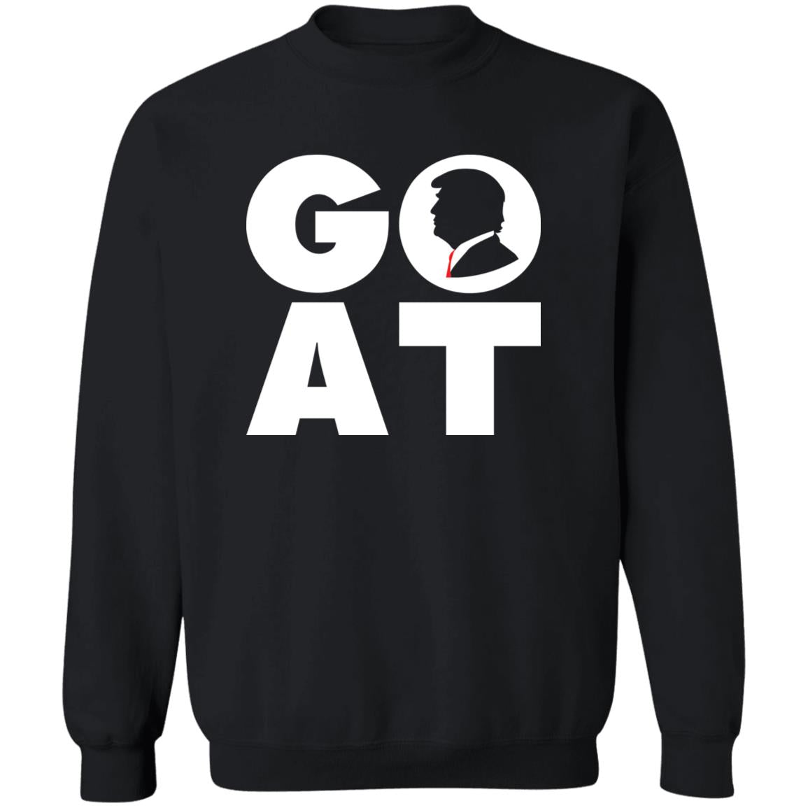 GOAT Trump MAGA Patriot Crewneck Sweatshirt