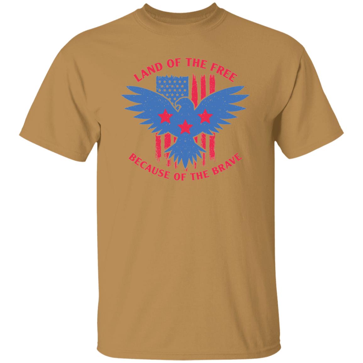 Land of the Free Because of the Brave USA Patriot T-Shirt
