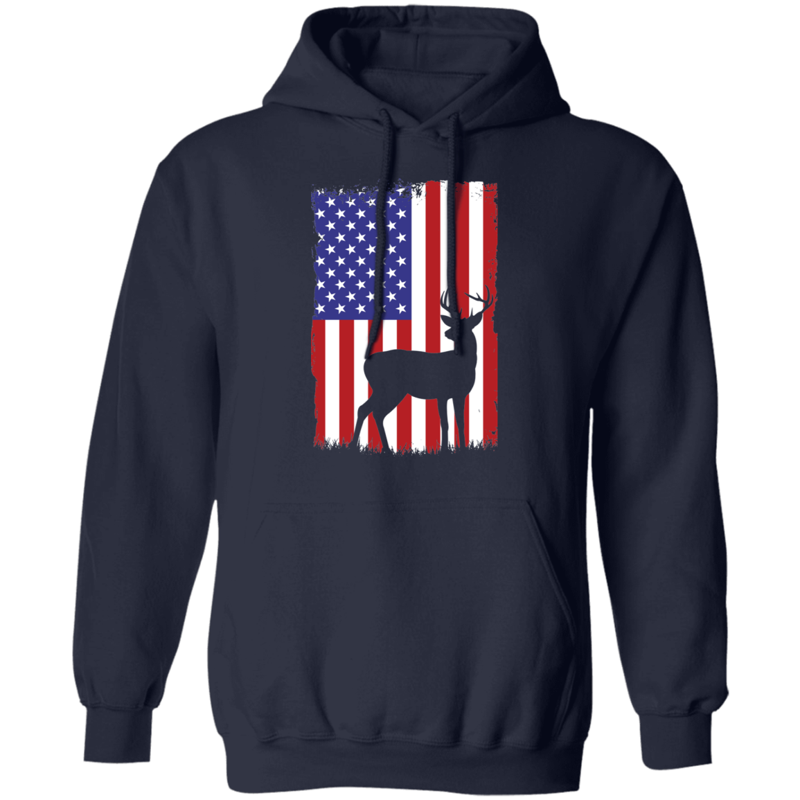 Hunting American Flag Pullover Hoodie