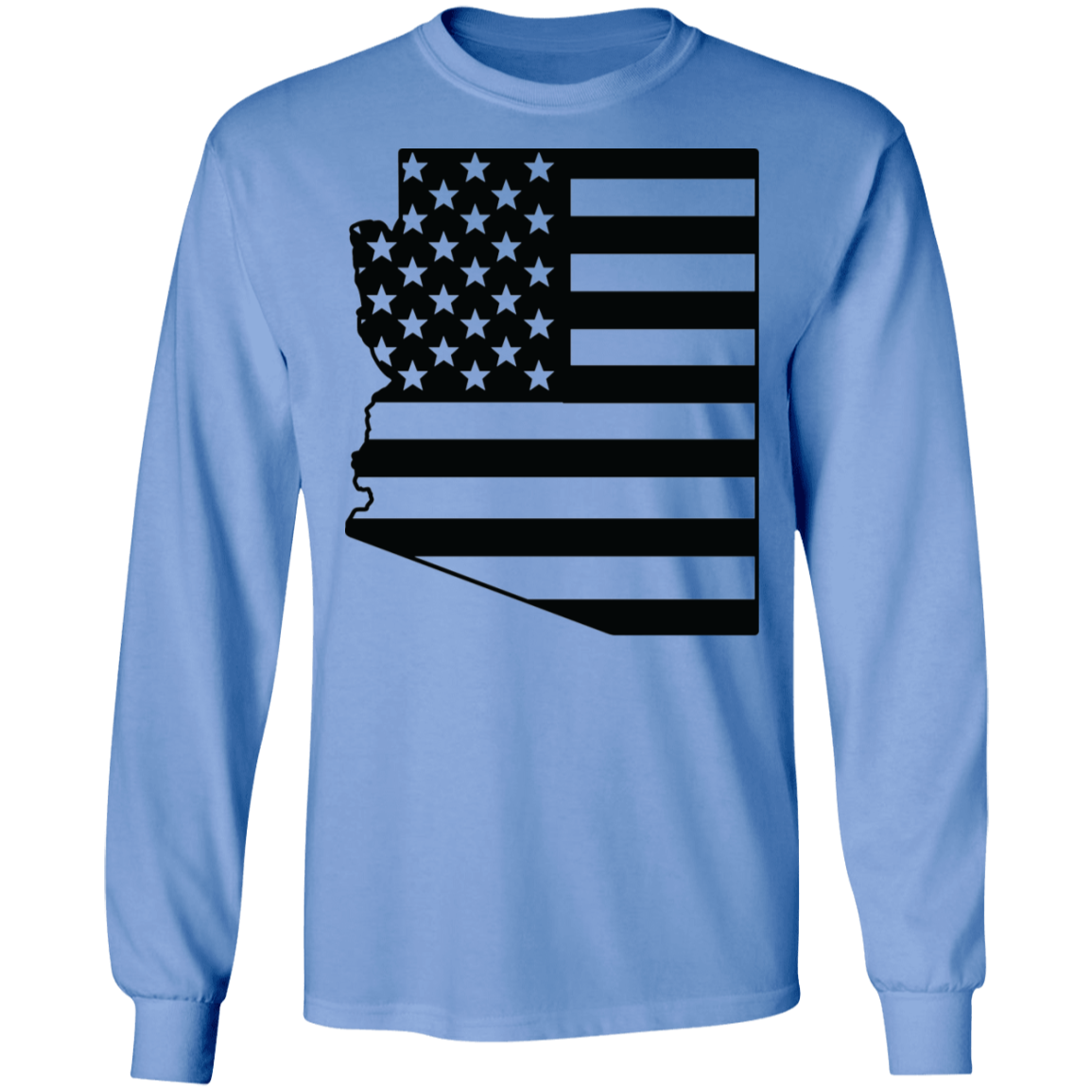 Arizona American Flag State Long Sleeve T-Shirt