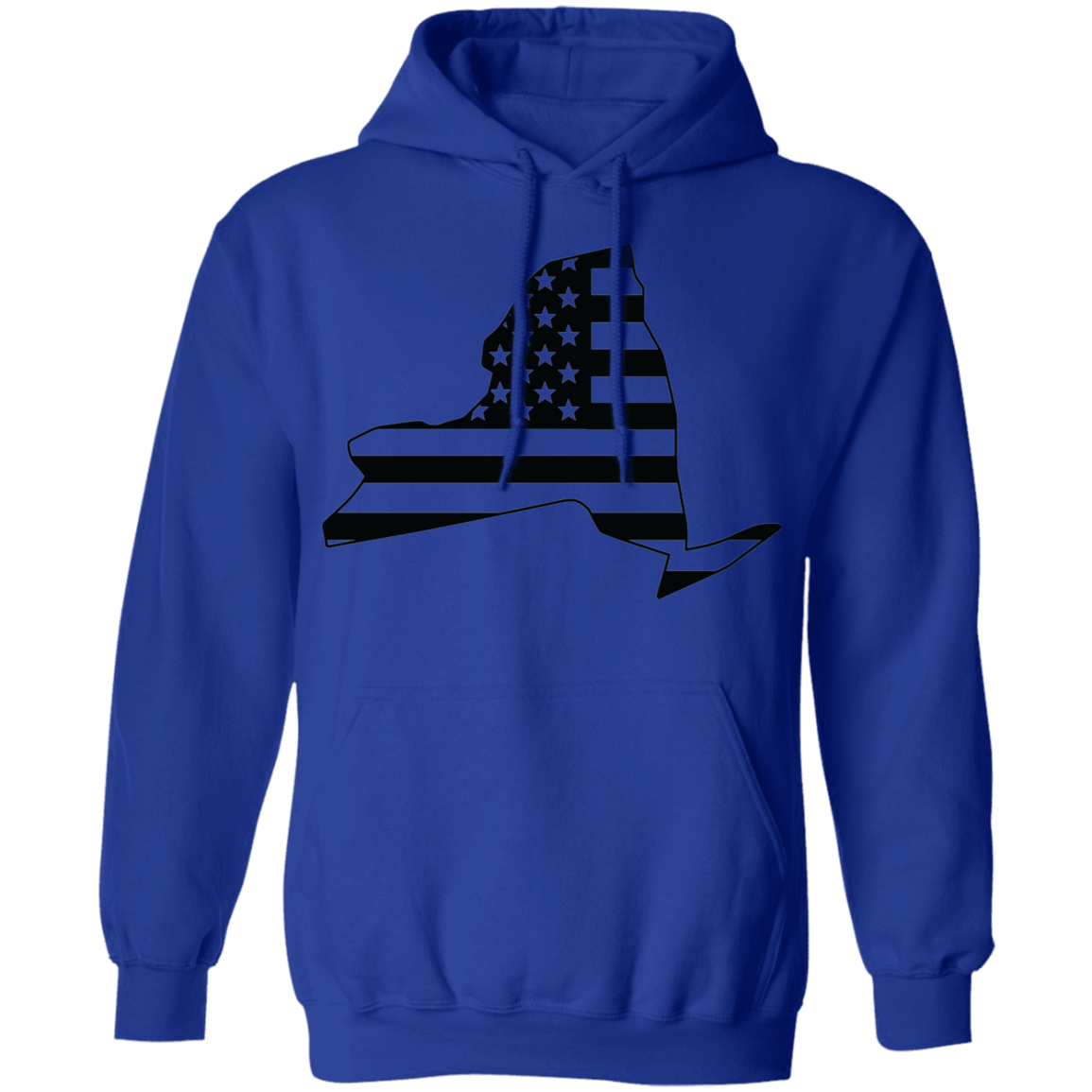 New York NY State American Flag Pride Pullover Hoodie