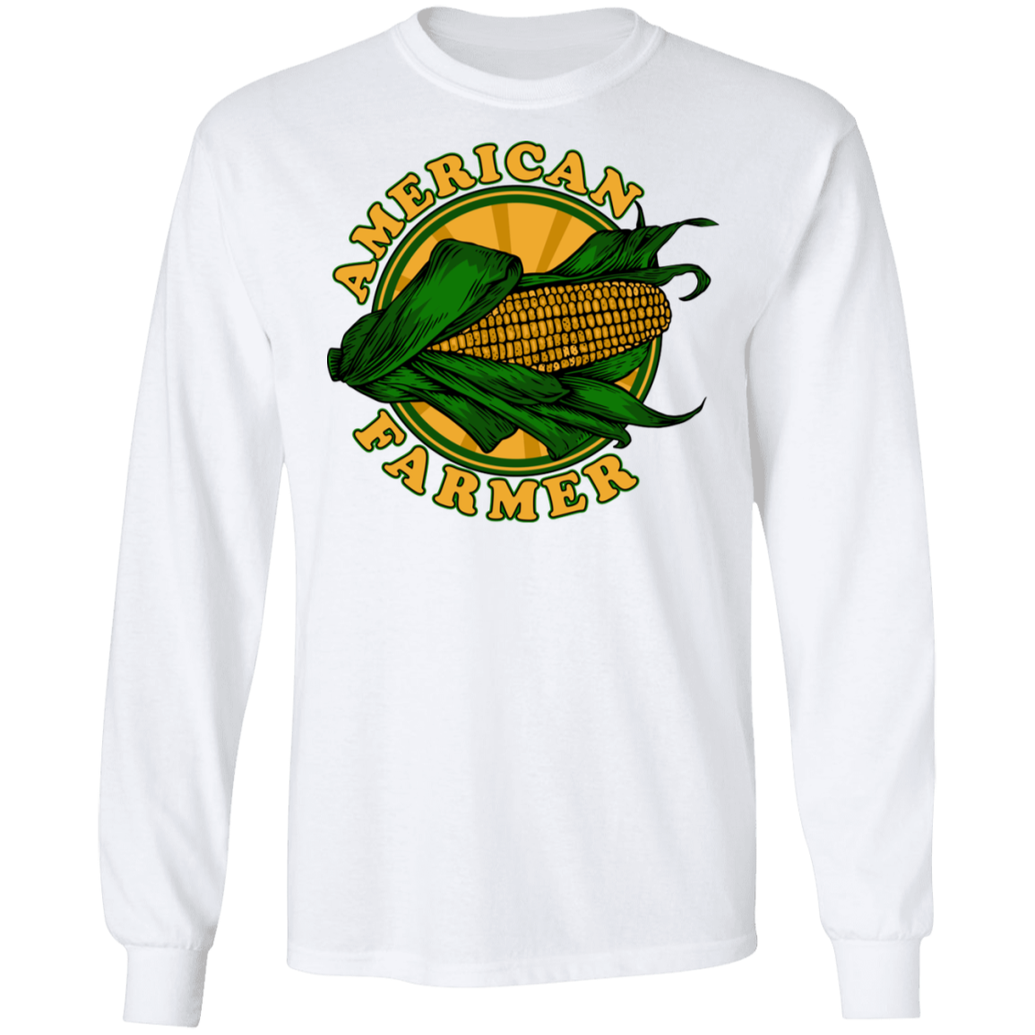 American Farmer Corn Husk Long Sleeve T-Shirt