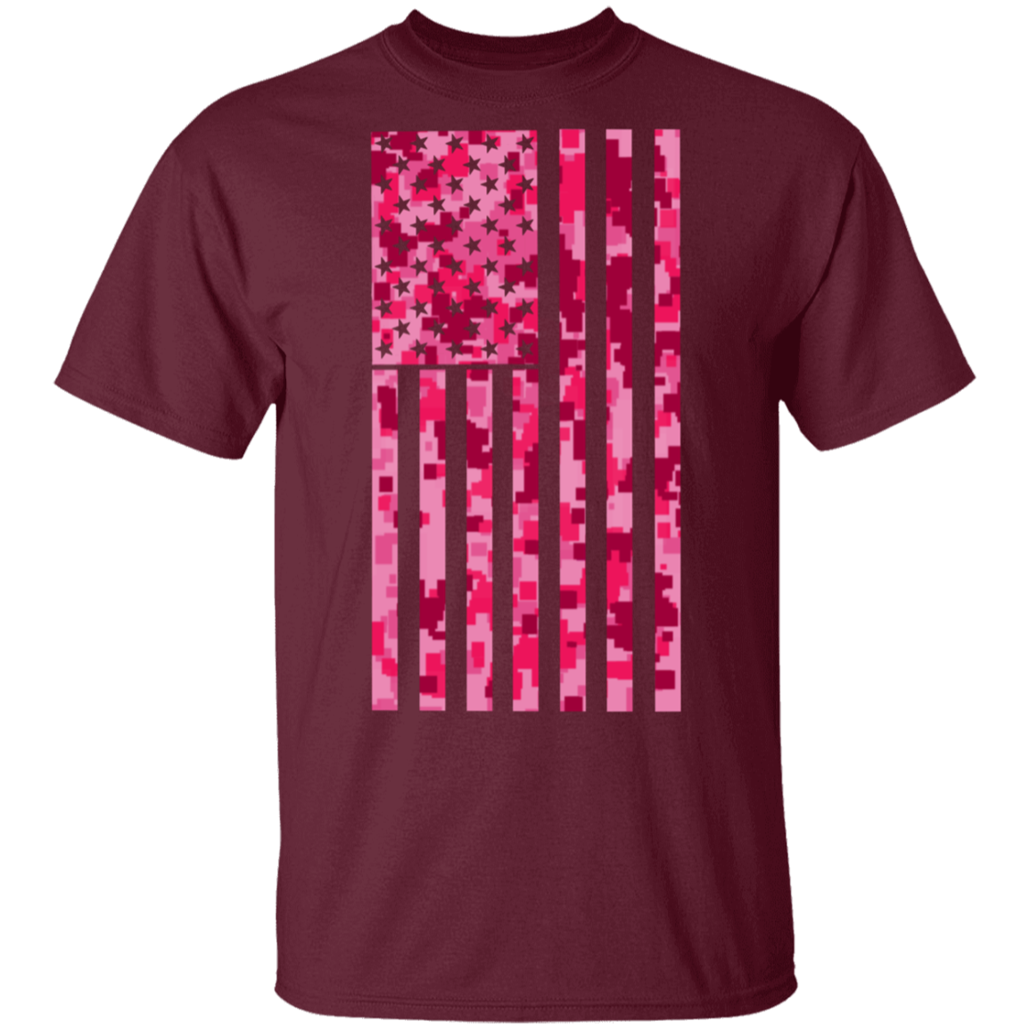 Pink American Flag T-Shirt