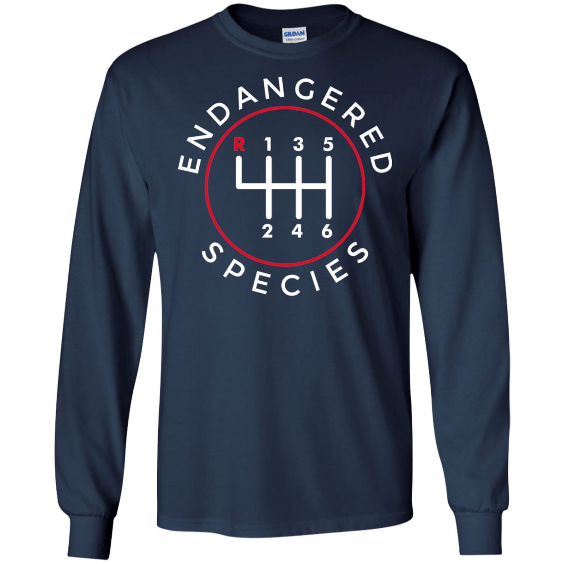 Endangered Species Manual Shift Stick Long Sleeve T-Shirt