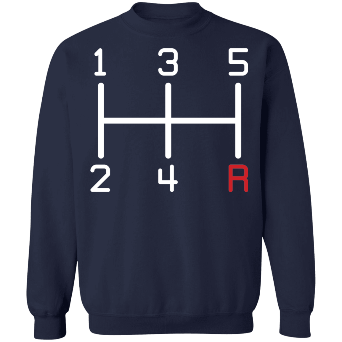 5-Speed Manual Stick Shift Crewneck Sweatshirt