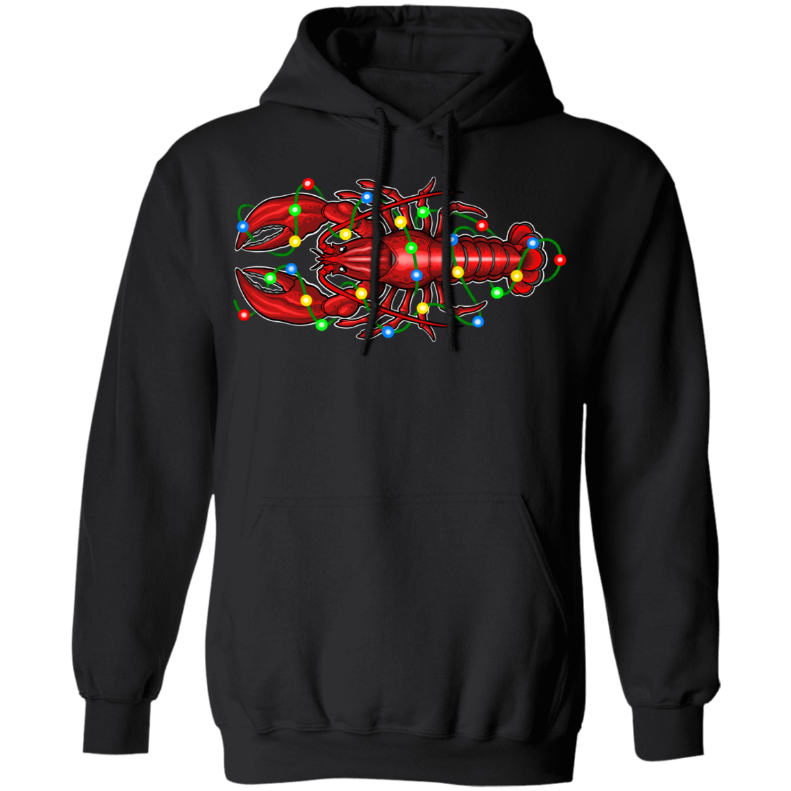 Lobster Merry Christmas Saltwater Pullover Hoodie
