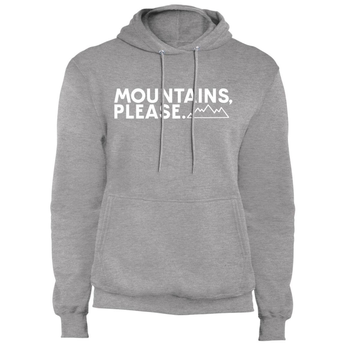 Mountains, Please. Hiking Mountains Nature Pullover Hoodie