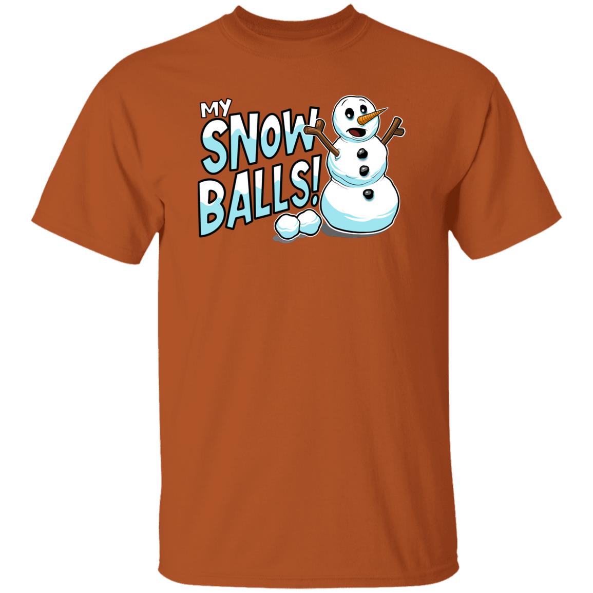 My Snow Balls Funny Snowman Christmas T-Shirt