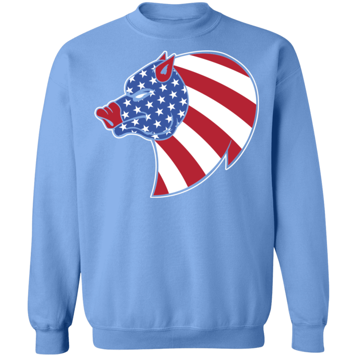 Pig Hog American Flag USA Crewneck Sweatshirt