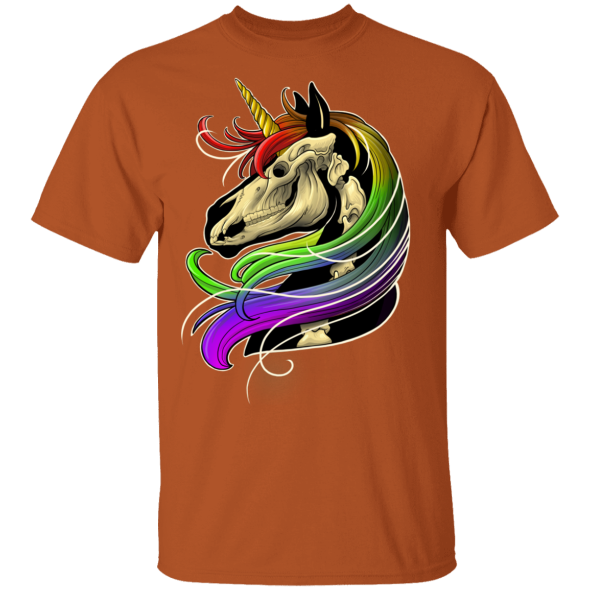 Rainbow Skeleton Unicorn T-Shirt