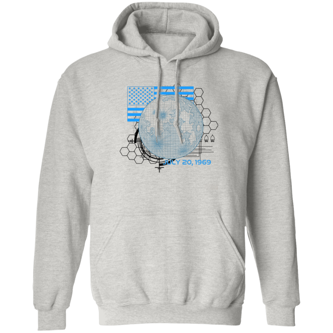 American 1969 Moon Landing Armstrong Pullover Hoodie