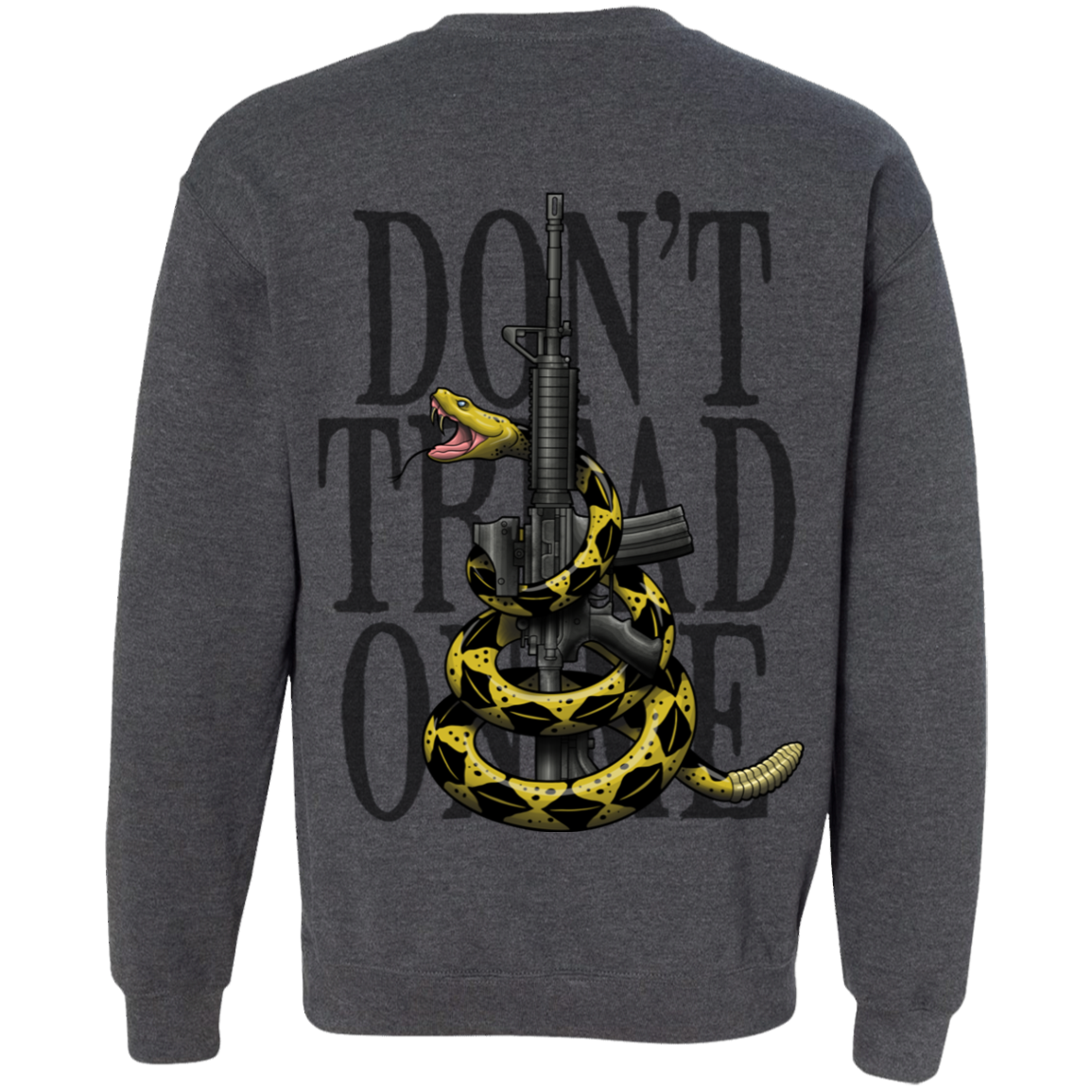 We the People Don't Tread on Me Gadsden Flag Double Sided Crewneck Sweatshirt