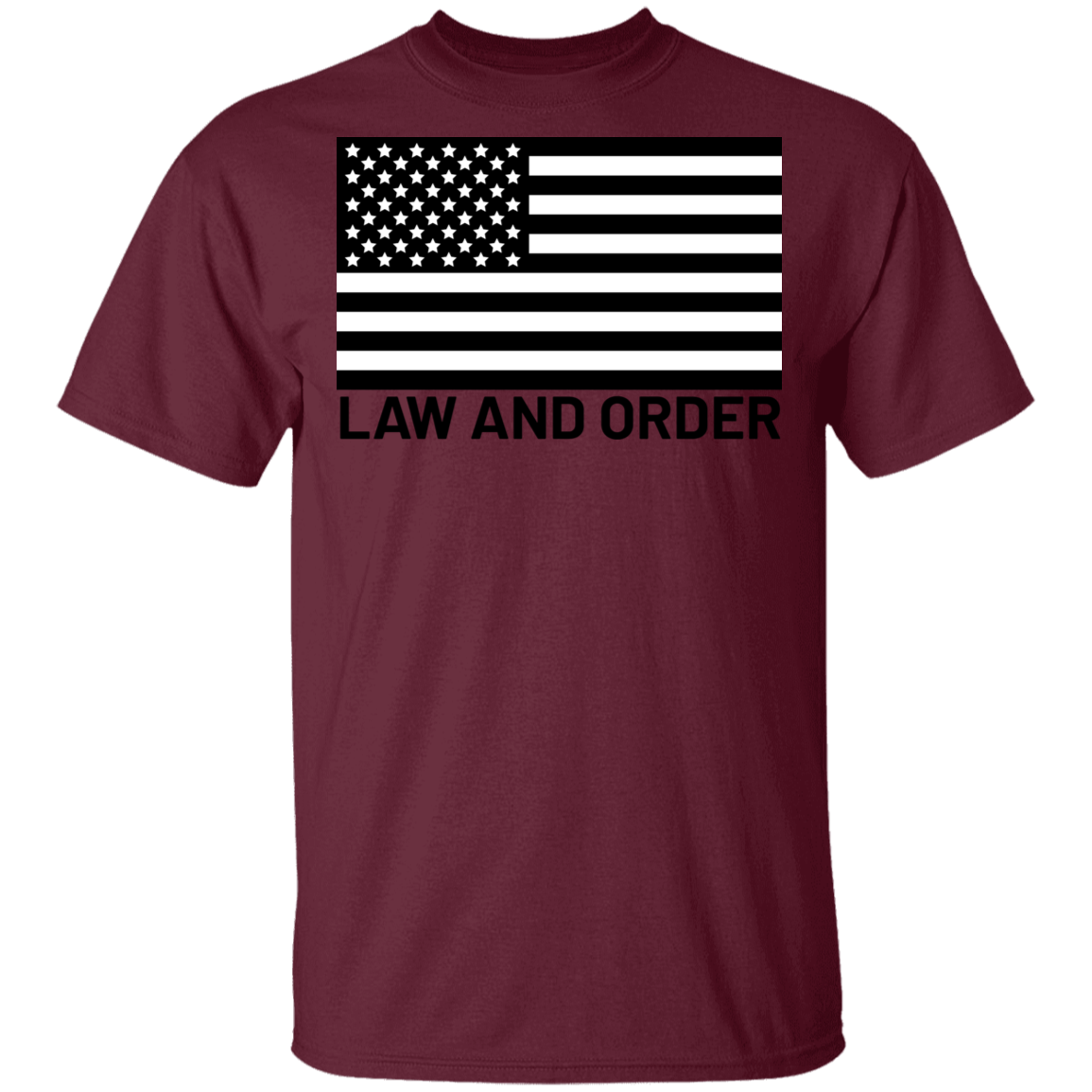 Law and Order American Flag Patriot T-Shirt