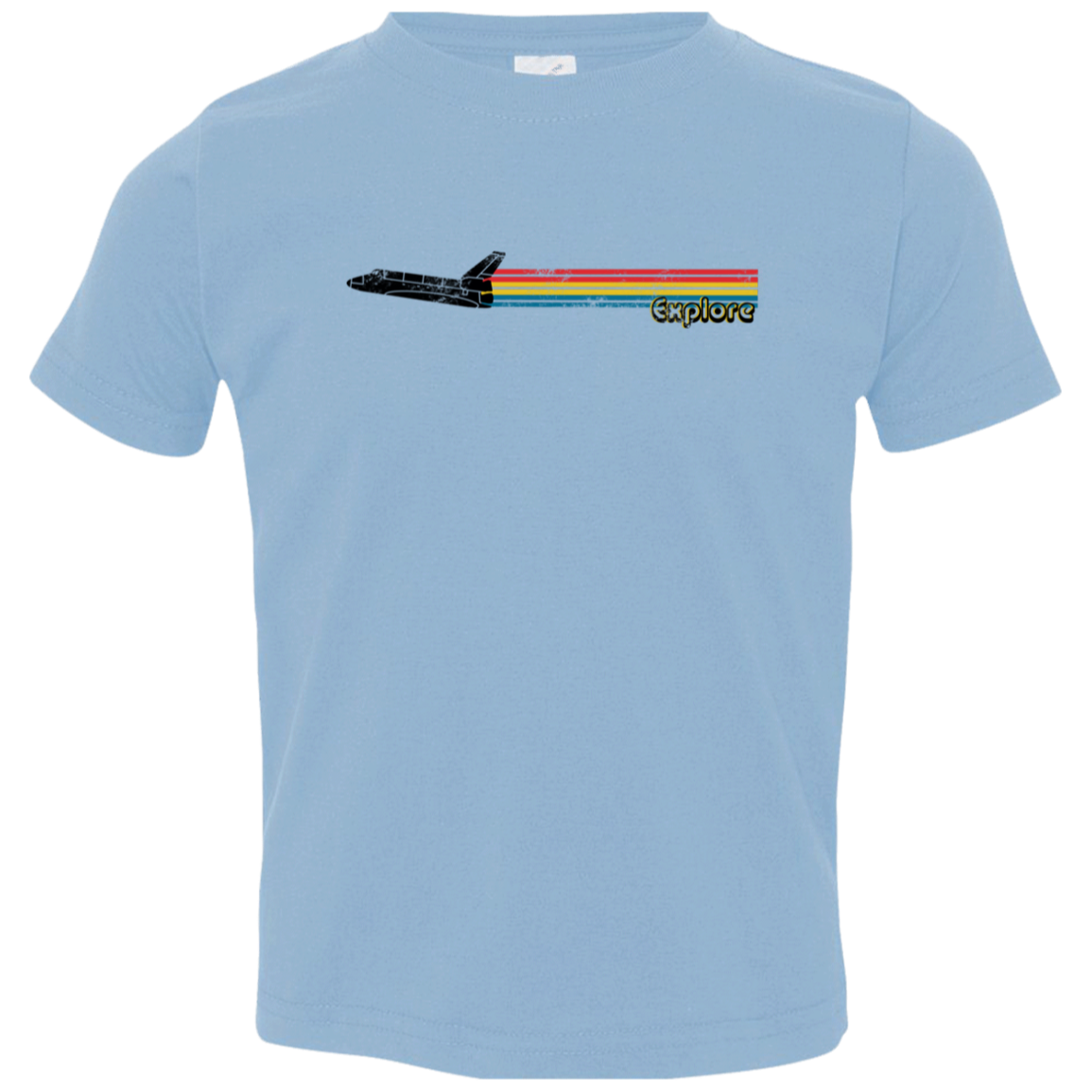 Toddler Space Rocket Ship Explorer Jersey T-Shirt