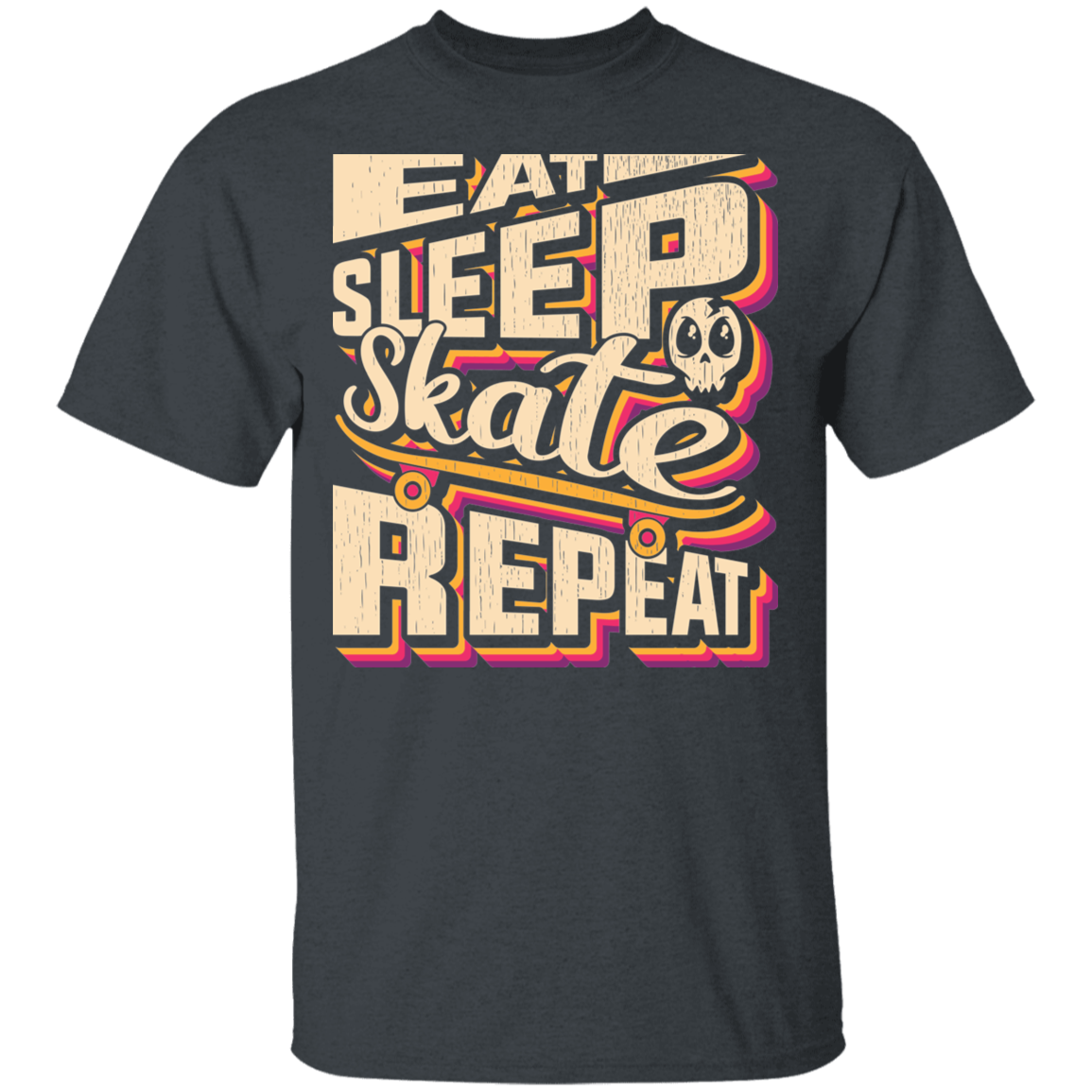 Eat Sleep Skate Repeat Skateboard Skateboarding T-Shirt