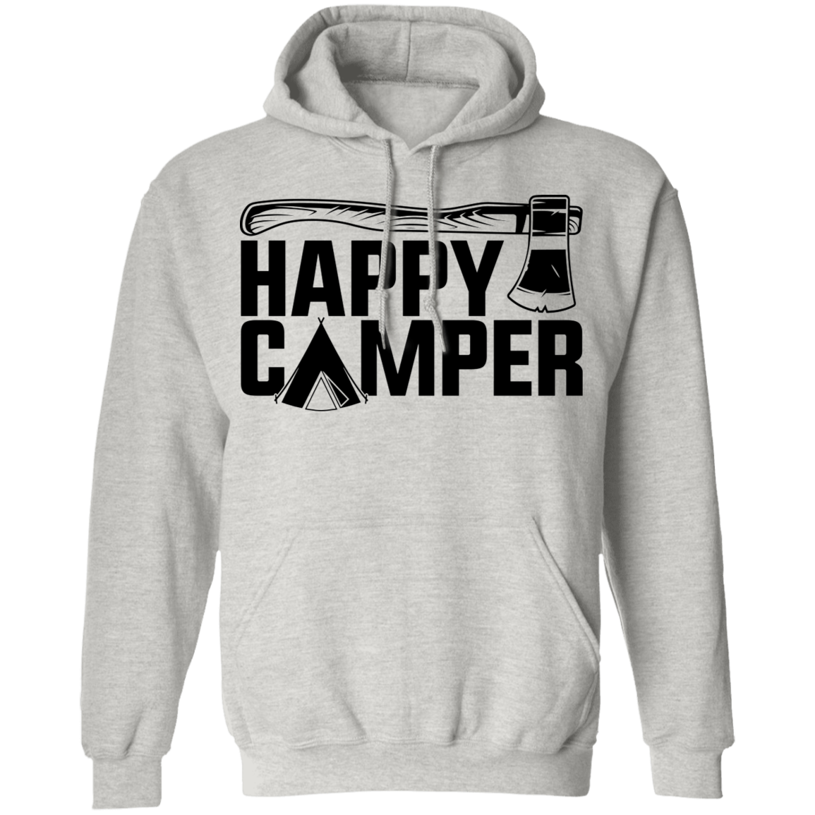 Happy Camper Outdoor Camping Pullover Hoodie