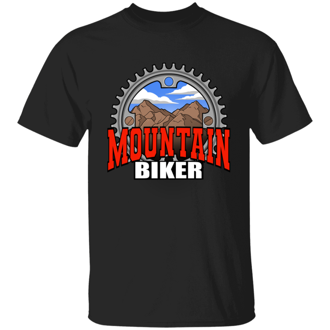Mountain Biker Scenery Youth T-Shirt
