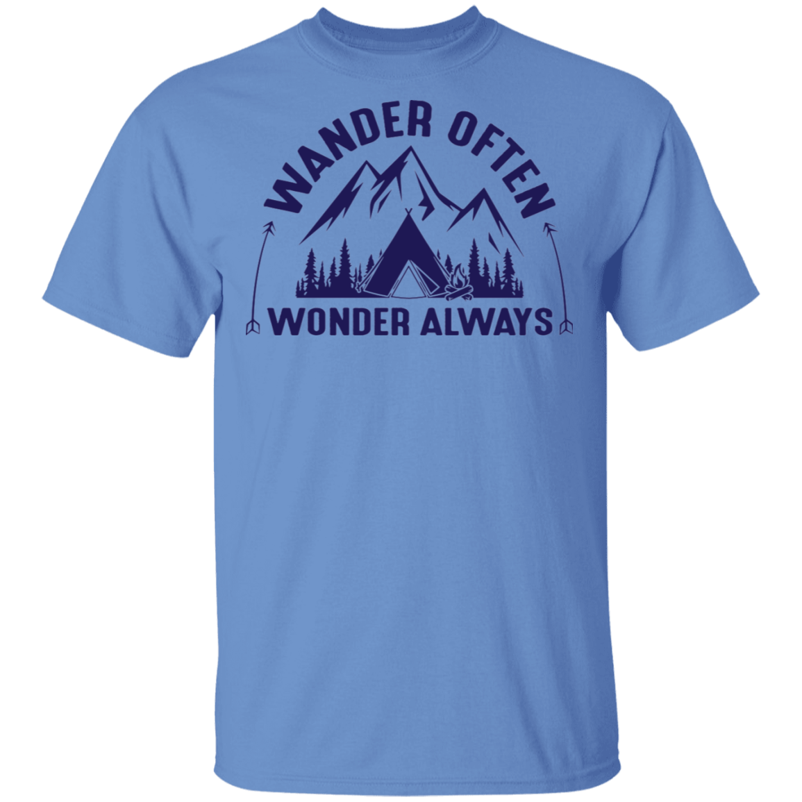 Wander Often Wonder Always Camping Outdoor T-Shirt