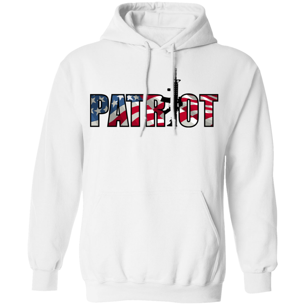 Patriot American Flag Defense Pullover Hoodie