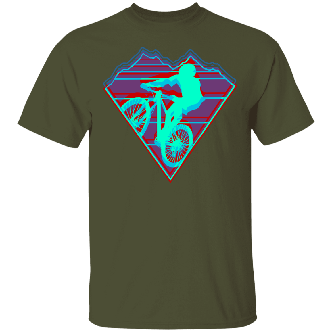 Retro Mountain Biker T-Shirt