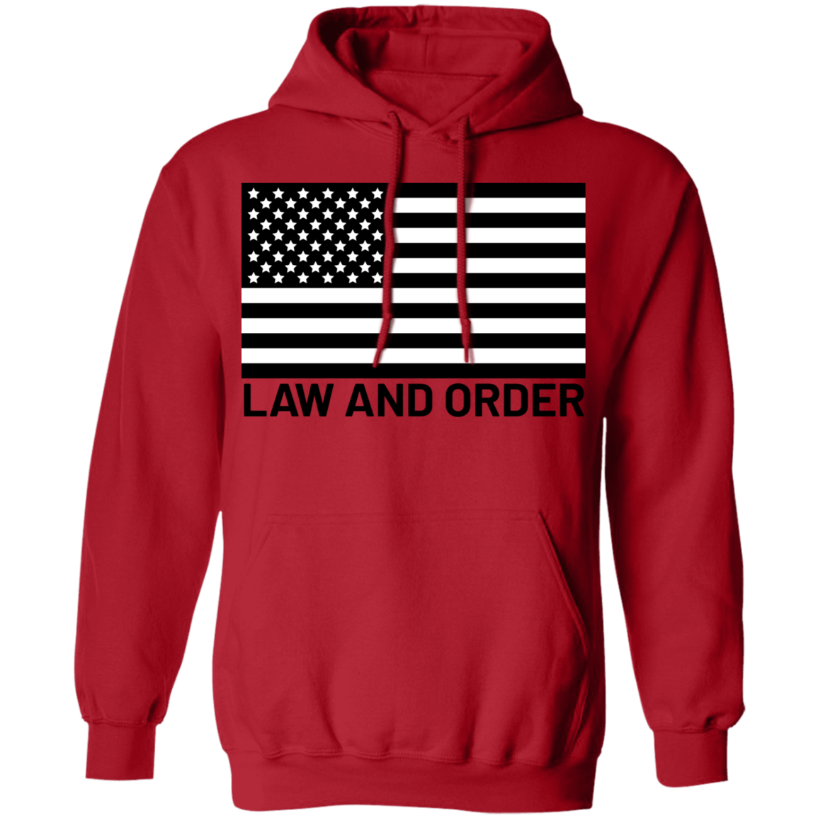 Law and Order American Flag Patriot Pullover Hoodie