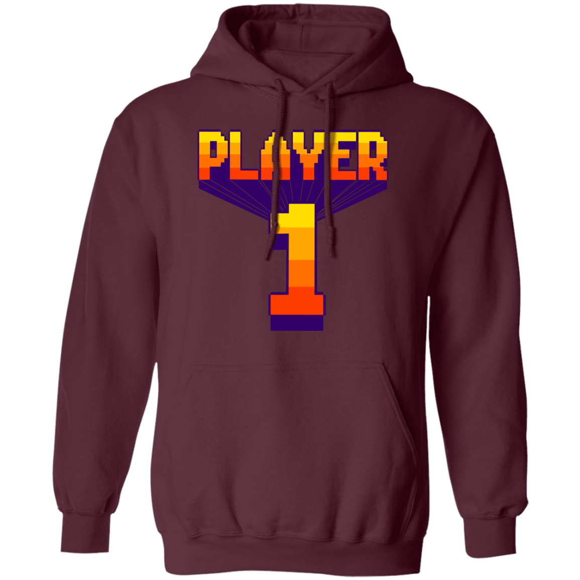Player 1 Video Game Arcade Pullover Hoodie