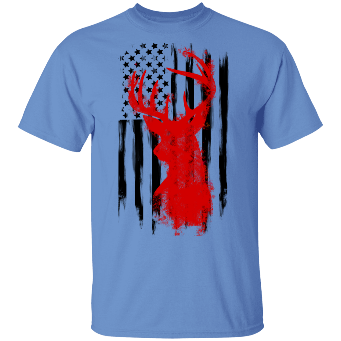 American Flag Hunting Deer T-Shirt