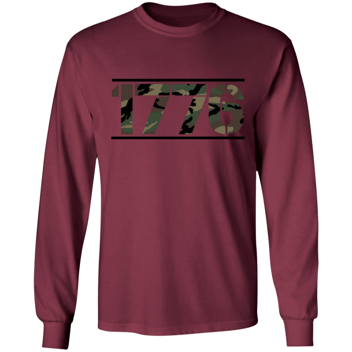1776 American Camouflage Long Sleeve T-Shirt