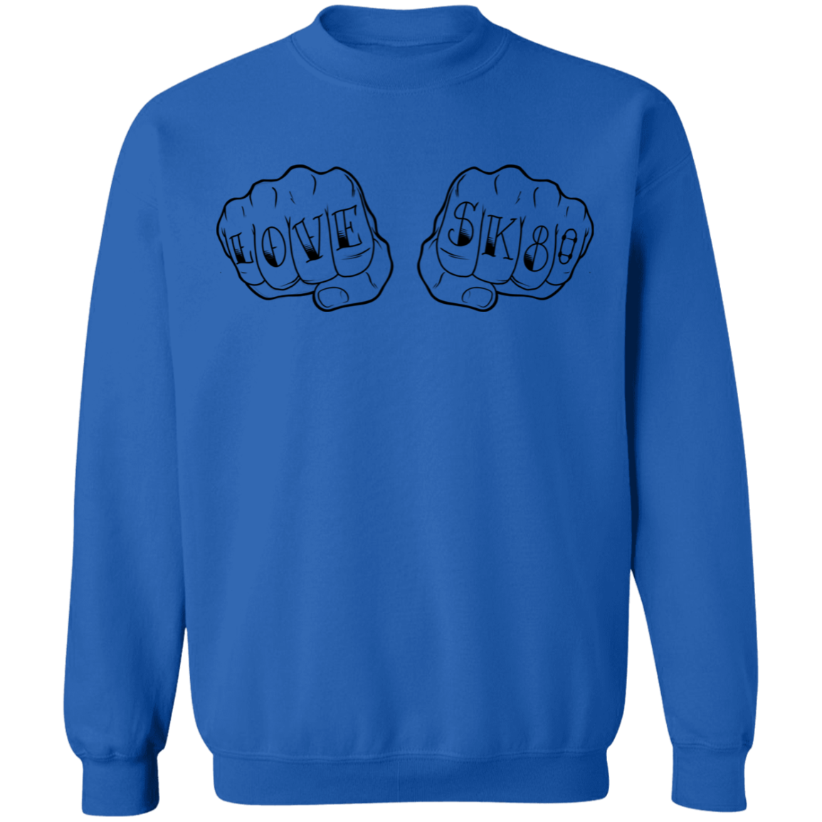Love SK8 Skating Skateboard Crewneck Sweatshirt