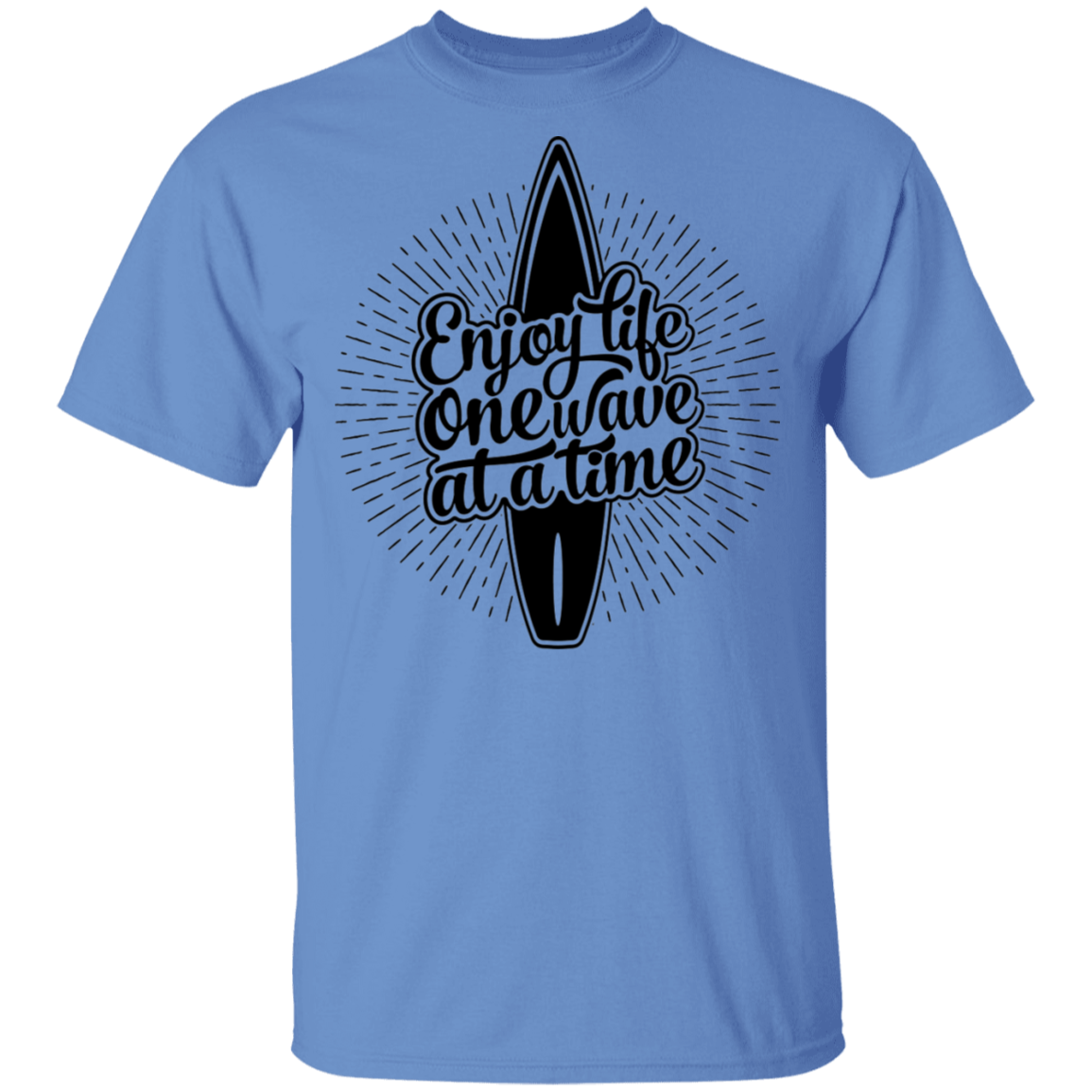 Enjoy Life One Wave At A Time Surfing T-Shirt