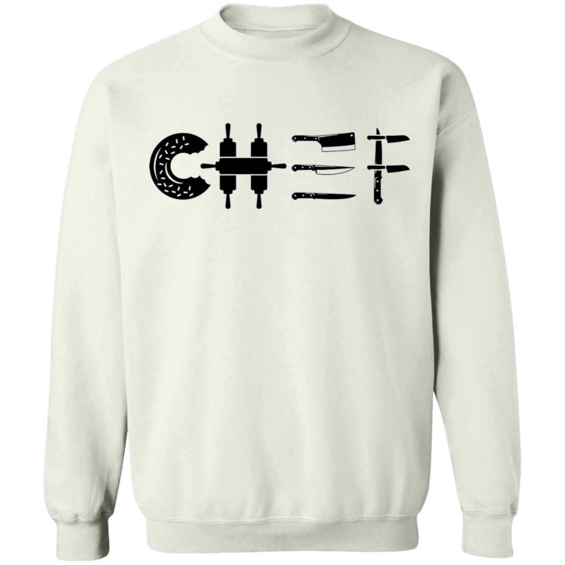 Chef Cooking Knife Crewneck Sweatshirt