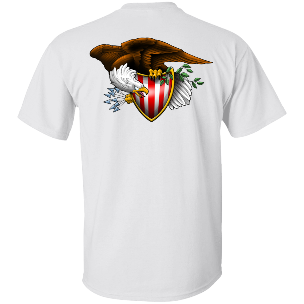 Patriot American Bald Eagle Double Sided T-Shirt