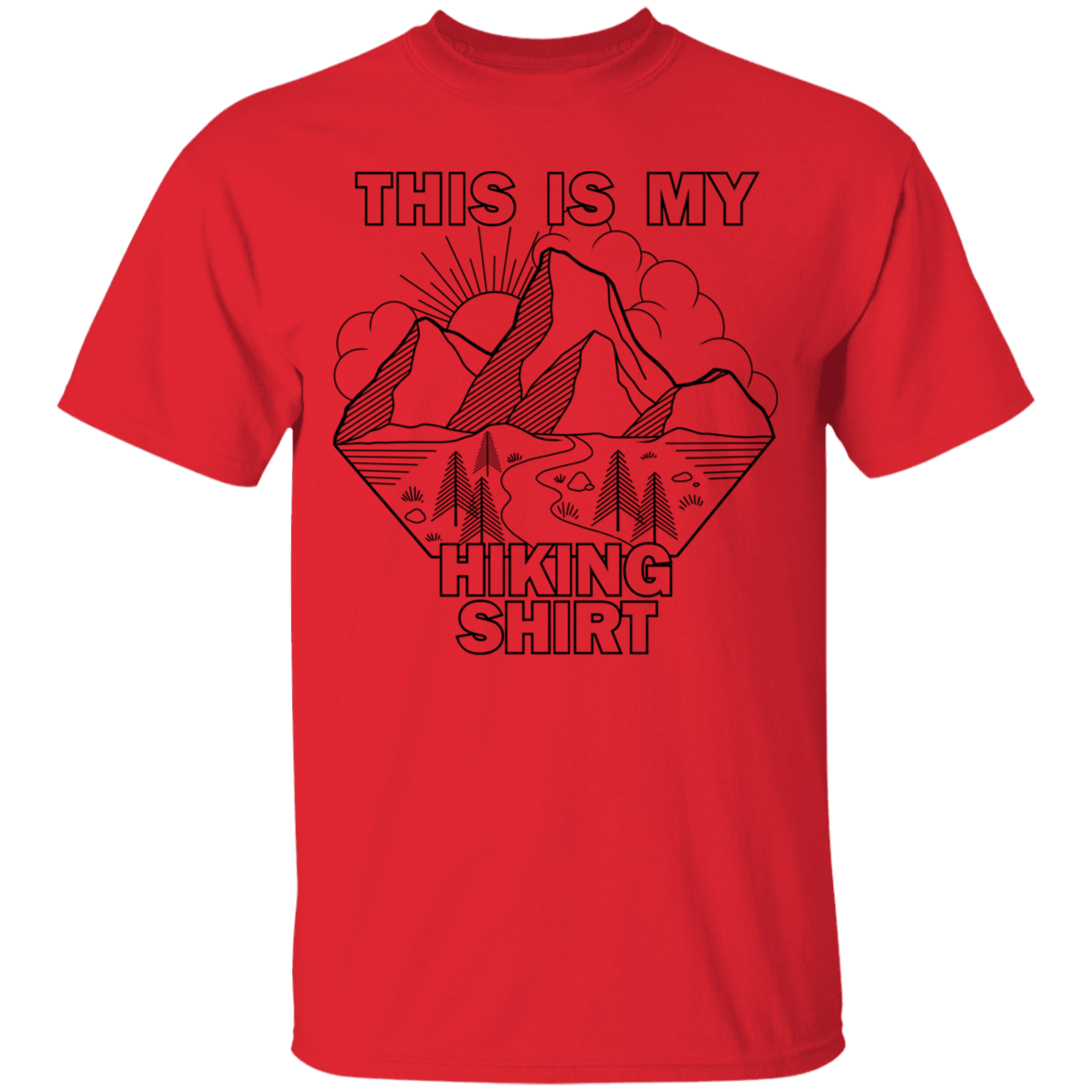 This Is My Hiking Shirt Nature Camping T-Shirt