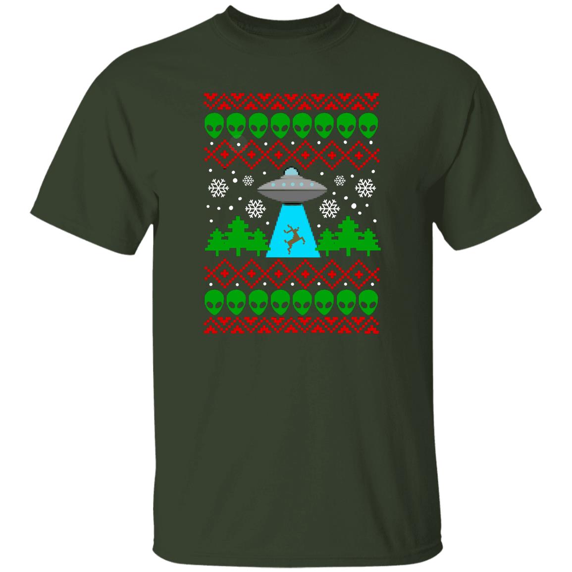 UFO Funny Christmas T-Shirt