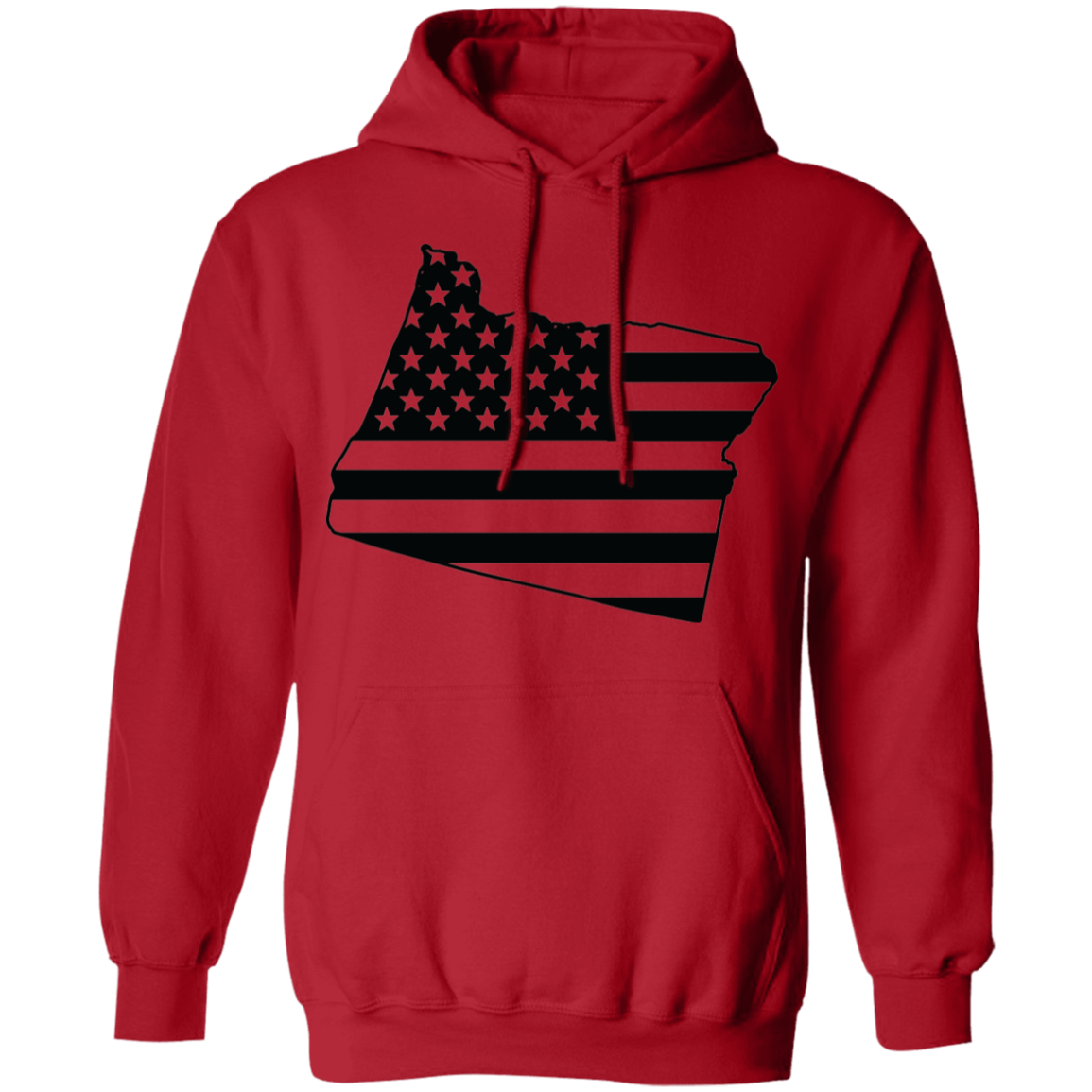 Oregon State American Flag Pride Pullover Hoodie