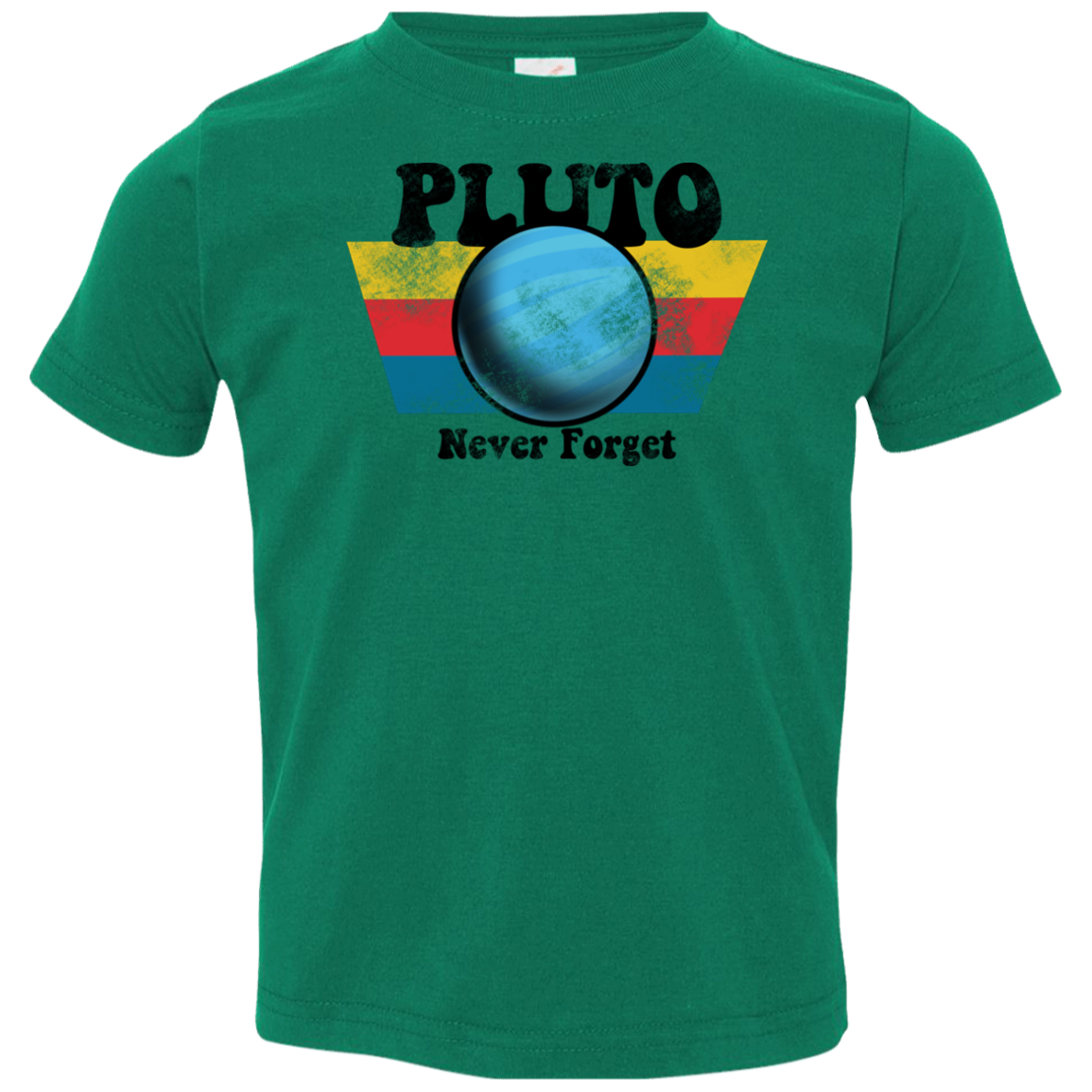 Toddler Space Planet Pluto Vintage 80s Jersey T-Shirt
