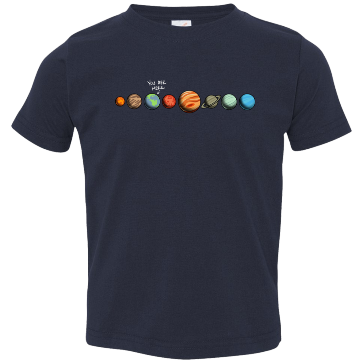 Toddler Space Earth You Are Here Jersey T-Shirt