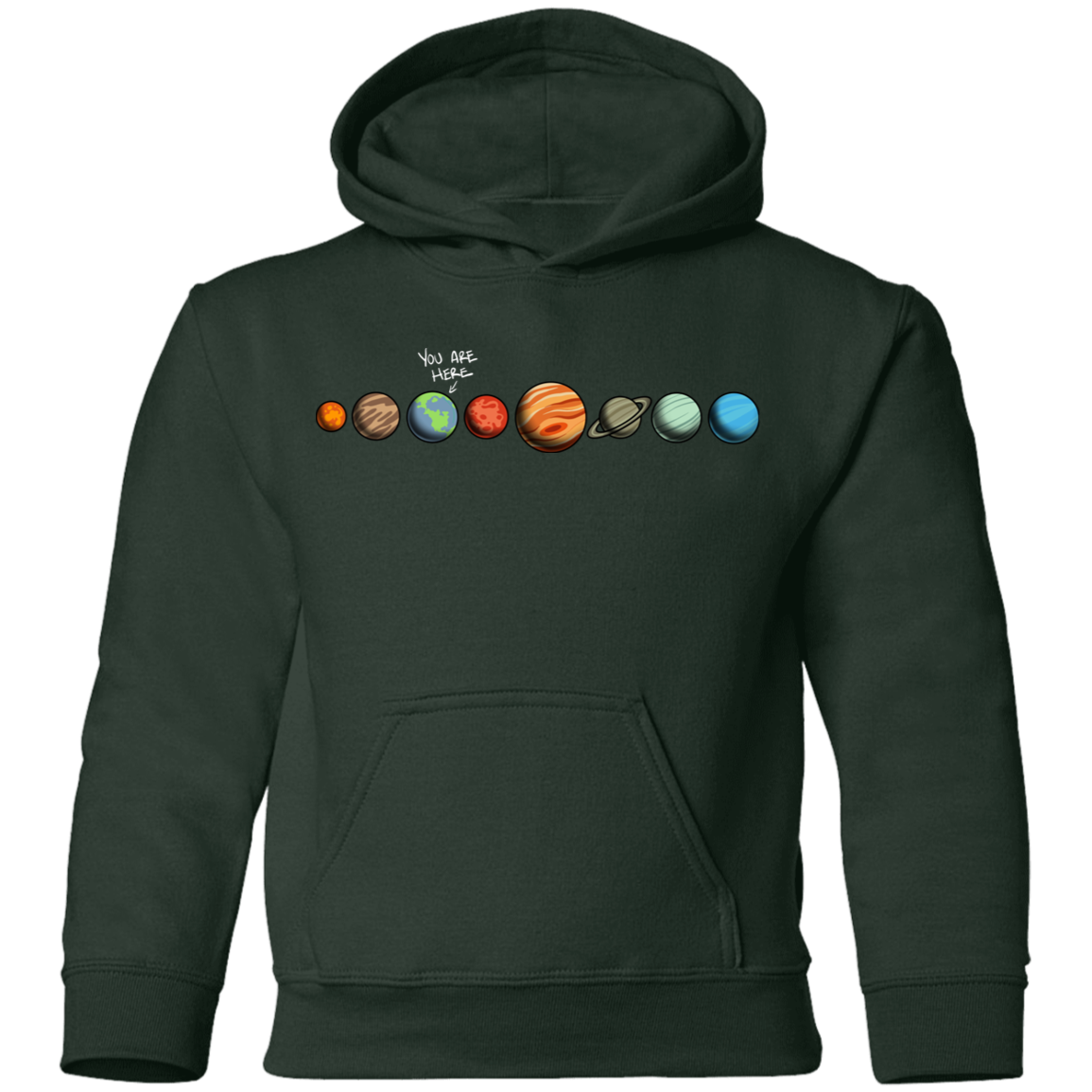 Youth Space Earth You Are Here Pullover Hoodie