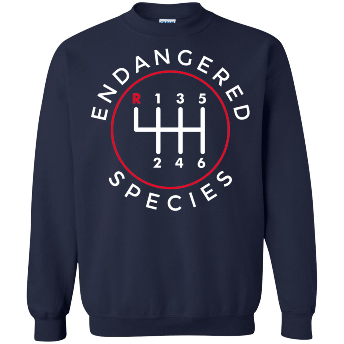 Endangered Species Manual Shift Stick Crewneck Sweatshirt