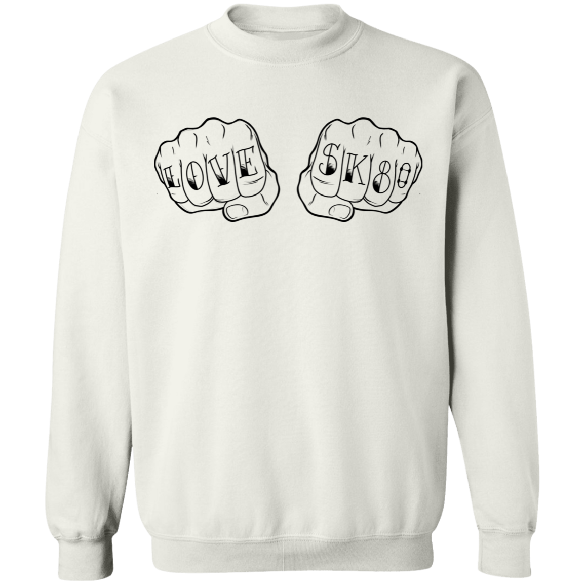 Love SK8 Skating Skateboard Crewneck Sweatshirt