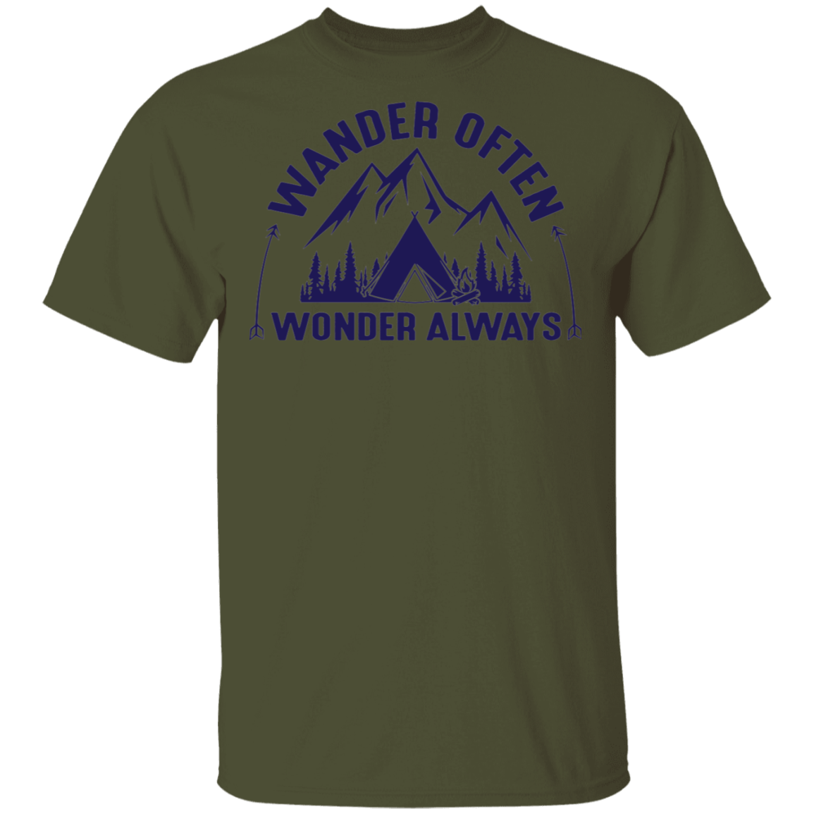Wander Often Wonder Always Camping Outdoor T-Shirt