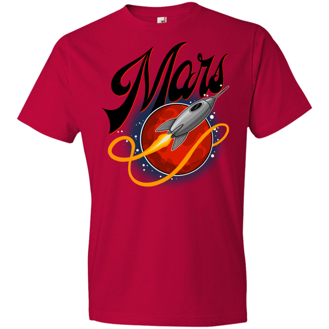 Youth Space Mars Space Ship Old Style Lightweight T-Shirt