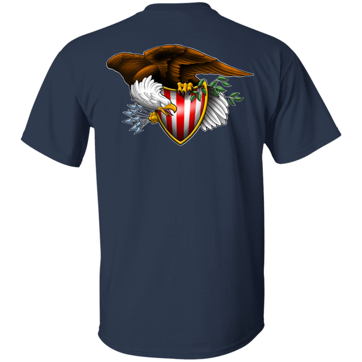 Patriot American Bald Eagle Double Sided T-Shirt