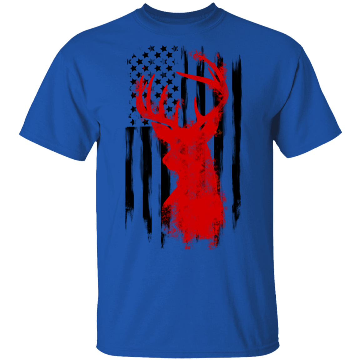 American Flag Hunting Deer T-Shirt