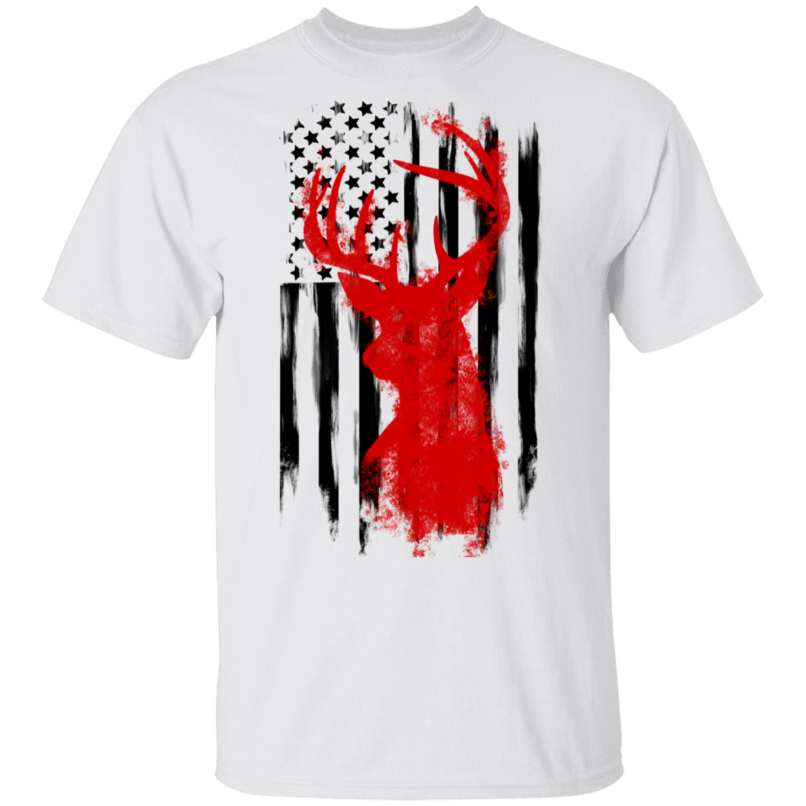 American Flag Hunting Deer T-Shirt