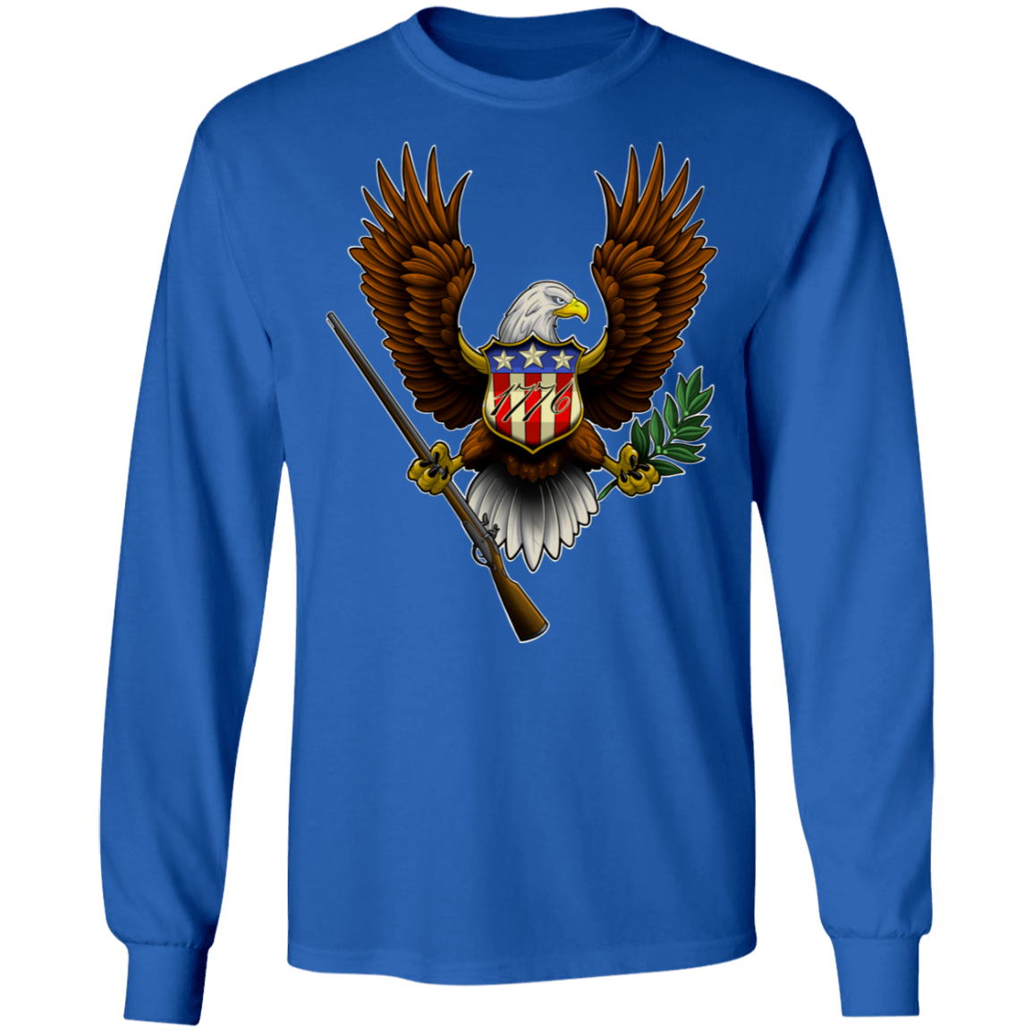 1776 American Bald Eagle Long Sleeve T-Shirt
